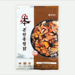 [더조은푸드] 본(本) 안동찜닭 (닭11호+찜닭소스+당면+고추) 밀키트 / 1세트
