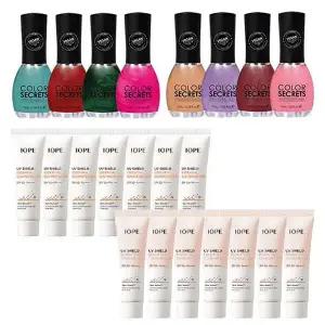 네일컬러 구매시 아이오페 유브이 쉴드 에센셜 톤업 선 / 에센셜 선 프로텍터 SPF 50+ PA++++ 10ml 5개 증정 ##