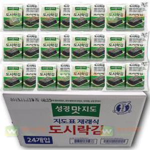 성경식품 지도표 업소용 재래 도시락김 2g 120봉+120봉 총 240봉