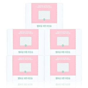 더페이스샵 데일리 뷰티툴즈 엠보싱 코튼 화장솜(200매) 5개
