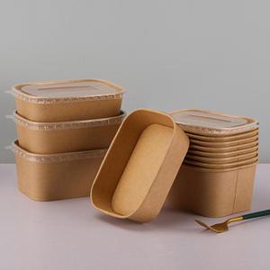 일회용 도시락통 크라프트 화이트 도시락 포장용기 배달용기 종이 그릇 음식점