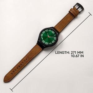 삼성 갤럭시 워치 6 클래식 가죽 스트랩, 47mm 밴드, 갭 없는 시계줄, 4 5 프로 코레아
