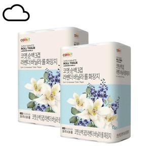 코멧 순백 3겹 라벤더 바닐라 롤화장지 30m 30개입 2개
