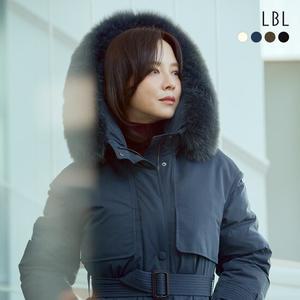 24FW 유러피안 헝가리구스 FOX FUR 벨티드 롱다운