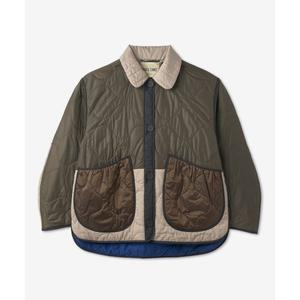MARFA 스탠스 STANCE 자켓 리버시블 크롭 패치워크 퀼트 코발트 COREWQL07CCOBALT 232