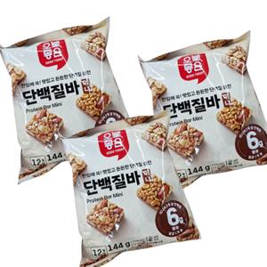 오늘좋은 단백질바 미니 144g x 3개 한입크기 견과류바