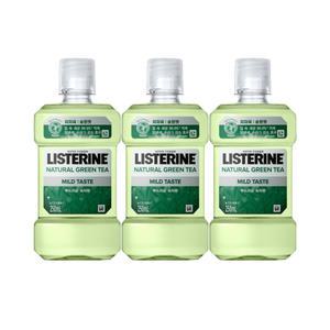 리스테린 내추럴 그린티 마일드 250ml X3개