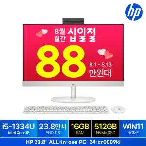 24-CR0009KL WIN11 16GB램 (SSD 512GB) 24인치 일체형 PC 올인원 데스크탑 사무용 업무용 가성비 PC