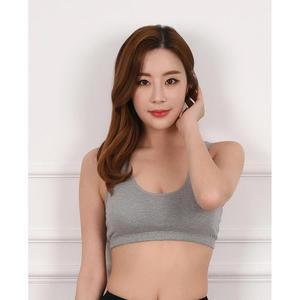 [HY6J955L_51DZ]캡내장 면브라 스포츠브라 스포츠브라패드