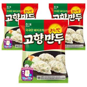 해태 고향만두 820g, 3개