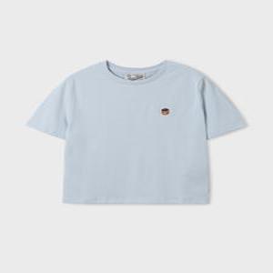 [후아유]Steve Head Patch Crop T-shirt(F) WHRAF2421F_CC