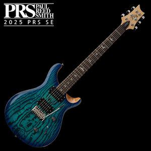 PRS 한정판! PRS SE 2025 일렉기타 Custom 24 Swamp Ash Burl Limited - Lake Blue