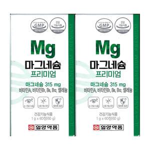 일양약품 마그네슘 프리미엄 1000mg x 60정 2개 / 써클
