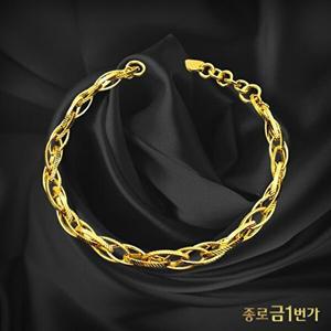 [종로금1번가]여자 순금 팔찌 레이어드 체인  7.5g