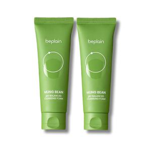 비플레인 녹두 약산성 클렌징폼 160ml 2개