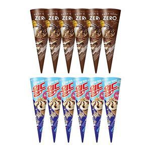 [롯데웰푸드]제로 티라미수콘 x6 + 저당 월드콘 바닐라 x6