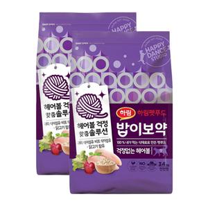 하림펫푸드 밥이보약 CAT 걱정없는 헤어볼 3.4Kg 2개