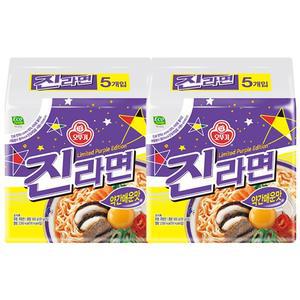 오뚜기 진라면 약간매운맛 5입 2개