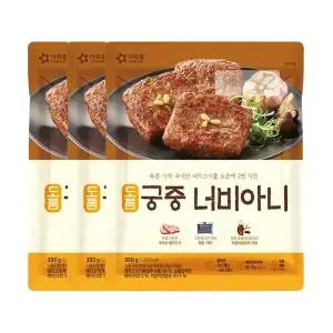 [소비기한 임박] 아워홈 도톰 궁중 너비아니 390g, 3개