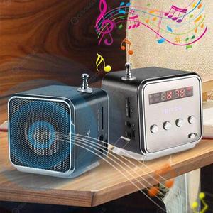 소형라디오 미니 휴대용 TD-V26 디지털 FM 라디오 무선 스피커 리시버 LCD 디스플레이 스테레오 SDTF 카드