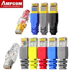 AMPCOM 이더넷 네트워크 케이블 스트레인 릴리프 부츠 RJ45 커넥터 플매트 카펫 러그 커버 CAT8 CAT6A CAT5