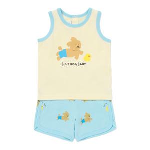 [롯데백화점]블루독베이비 YE)스윔도기민소매상하세트 45370-672-11
