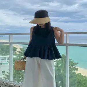 프릴 진청 데님 뷔스티에 (one color)