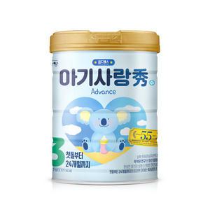 아기사랑 수 어드밴스 분유 3단계 800gx1캔