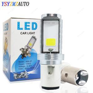 1pcs 12000LM BA20D 라이트 전구 H6 LED 빛 Hi Lo 램프 전구 오토바이 보조 조명 Led 라이트 6500K 12V