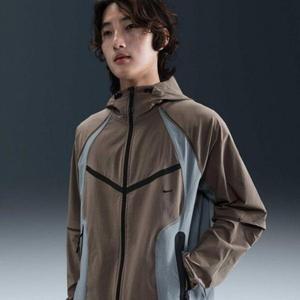 바람막이 PQJ IH8462-289 남성 드라이 핏 우븐 컬러 블록 윈드러너 오버사이즈