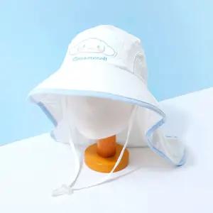 시나모롤 쿨링 플랩햇어린이모자 키즈 사파리 아동 햇모자 목가리개 뒷커버 썬바이저