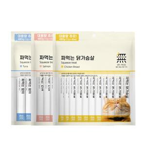 무마진 짜먹는 고양이츄르 1개(12gx40개입) 연어,닭가슴살,참치중 한가지선택