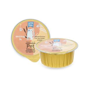 [펫파운드] 캣 미니캔 연어&닭고기&참돔 50g / 고양이 간식 미니캔