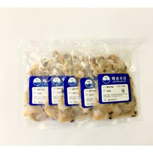 [기타][국내산] 해송 생바지락살 600g (120g x 5개)