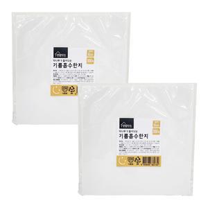 생활미소 닥나무가 들어있는 기름흡수한지시트 16cm, 300매, 2개