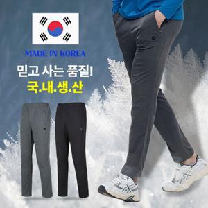 국내생산 이지바이 남성 날라차기 사방스판 트레이닝 바지_편안한 허리 밴딩 팬츠_운동복(SJ31LP026M)