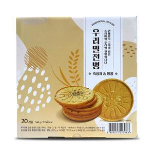 우리밀전병 흑임자 땅콩 27g x 20개 추억의 전통 옛날과자 센베 셈베 센베이