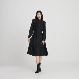 [LAP] AN1WO120 박시핏 반넥 면플레어 원피스