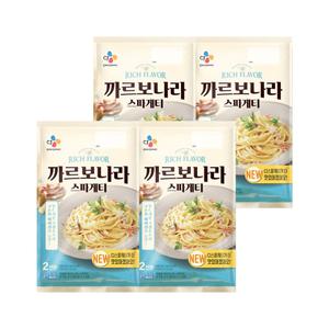 [CJ제일제당]CJ 까르보나라 스파게티 2인분(600g) x4개