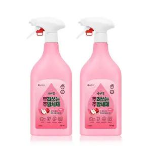 자연퐁 뿌려쓰는 주방세제 애플향 750ml, 2개