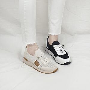 쿠르 니트 메쉬 밴딩끈 키높이 여름 망사 스니커즈 5cm