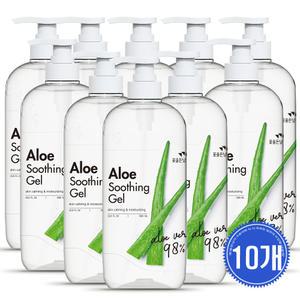 꽃을든남자 알로에 수딩젤 1000ml 10개 수분이 꽉차 더 촉촉한