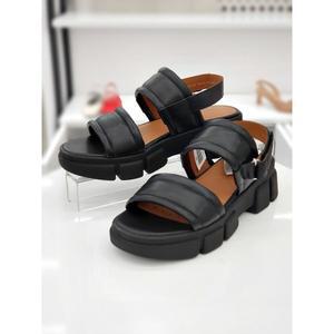 [여주점][제옥스]톰맥캔 제옥스 여성 더블 스트랩 키높이 샌들 5cm 블랙 WID5PSA4M