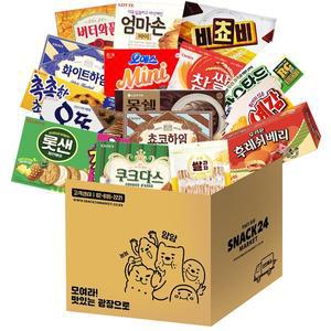 [스낵24] 석부장 최애 탕비실 사무실 간식 박스과자세트 16p