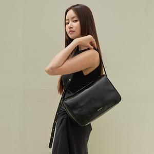 [몽삭] 클레어 숄더&크로스백 라지 블랙 AP15-2305-BK