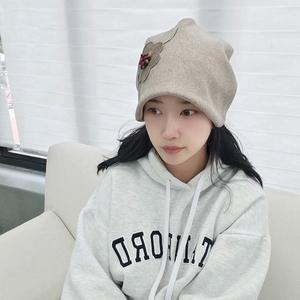 꽃눈비니 겨울 가을 엄마비니 꽃무늬 두건 모위드