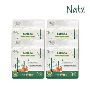 [네띠][Naty] 네띠 밤부 기저귀 밴드형 3단계 104매 (4팩)