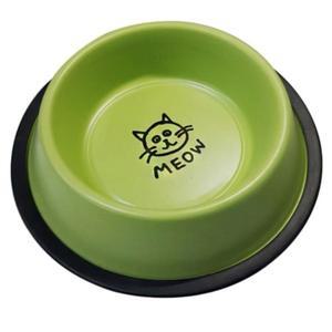 굿프랜드 고양이 칼라 스텐 식기 32oz 그린 벌크포장 (WFFSNRV)