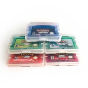 아미보 Gba 게임보이 포켓몬 비디오 게임용 게임 카트리지, 영어 스페인어, 이탈리아어, 에메랄드 잎, 녹색 Rirered, 루비 사파이어