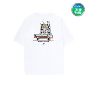요넥스 배드민턴 오버핏 캐주얼 반팔 티셔츠 251TS047U